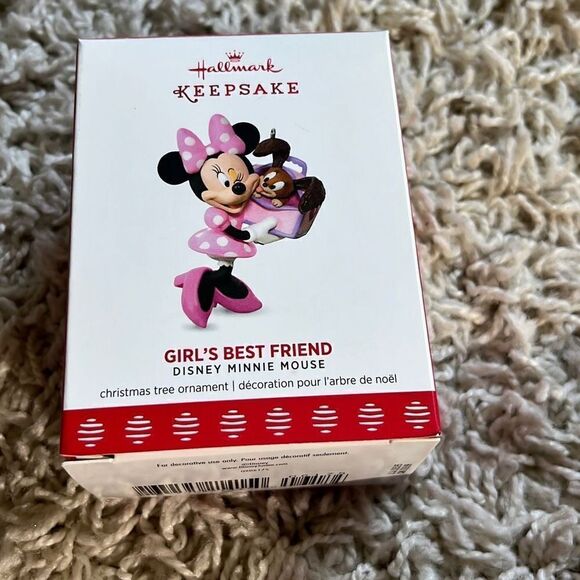 Hallmark Keepsake Ornament 2017 Disney Minnie Mouse Girl's Best Friend NIB - Picture 1 of 9